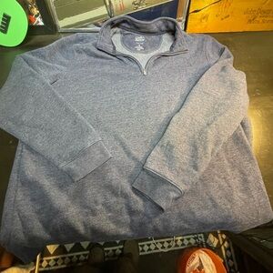 croft & barrow Men’s Heathered Navy Quarter-Zip Sweater